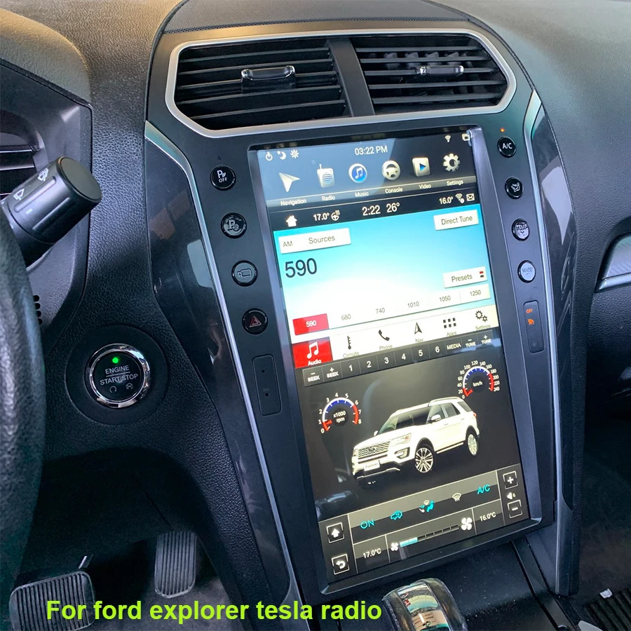 Android Car DVD Player Radio GPS Navigation For Ford explorer 2011-2019 Tesla Multimedia AutoRadio Stereo TPMS USB WiFi 4G |