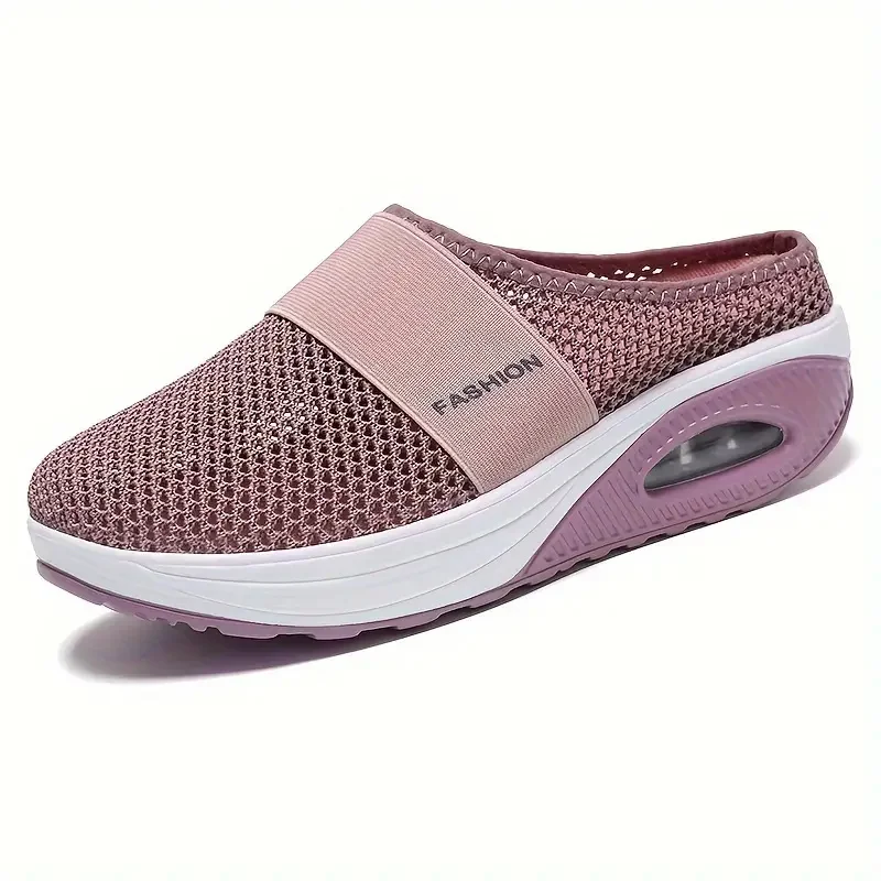 Women Shoes Casual Sneakers Women Sneakers Air Cushion Slip-On Orthopedic Platform Mesh Lightweight Wedge