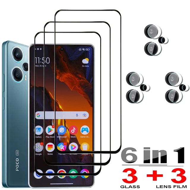 HD Protective Glass For Poco F5 Screen Protectors Poco X6 F5 X5 X4 X3 Pro  Tempered