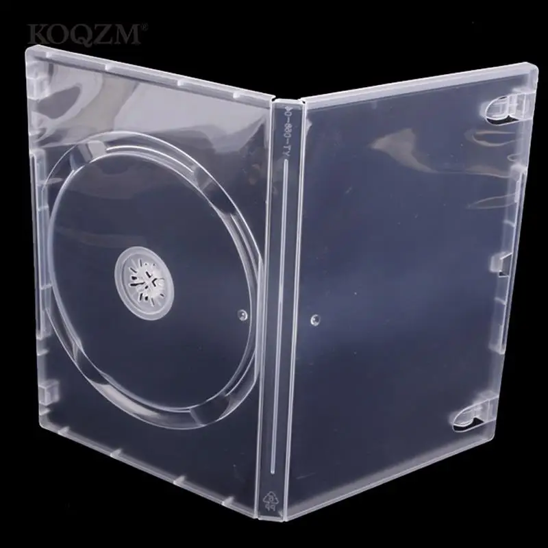1PCS 14mm CD Storage Box Transparent DVD Case CD Package Portable for Home Cinema-Single Disc 190*135*14mm