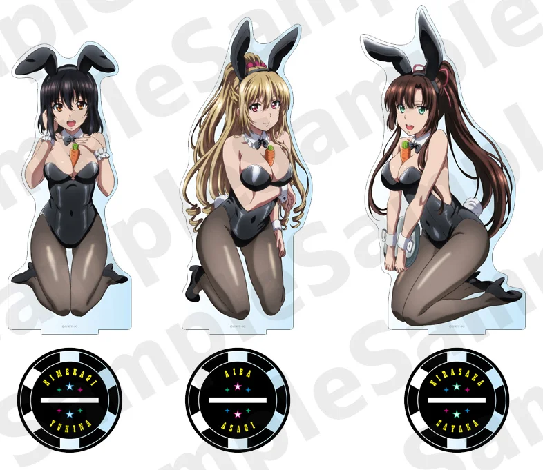 [Strike the Blood] Acrylic Stand (Yukina & Asagi & Sayaka/School