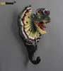 Jurassic Dinosaur Wall Hanging, Creative Resin Animal Model, Dinosaur Coat Hooks, American Decorative Hook, Triceratops 4
