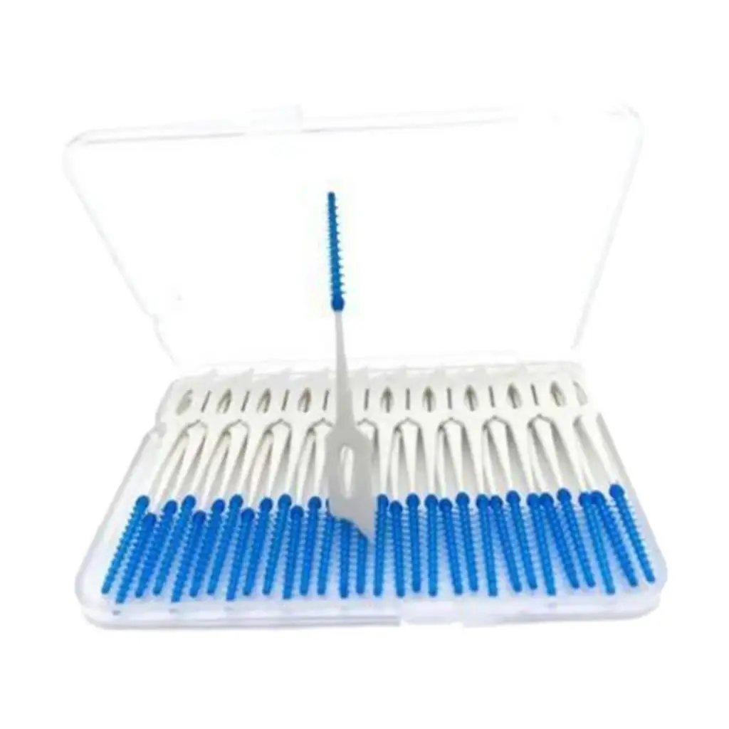 200pcs Two Heads Dental Interdental Brush Tooth Pick Flosser Toothpick.