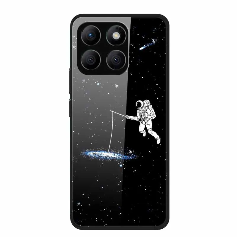 Enhanced Tempered Glass Protective Phone Case with Soft Bumper Design