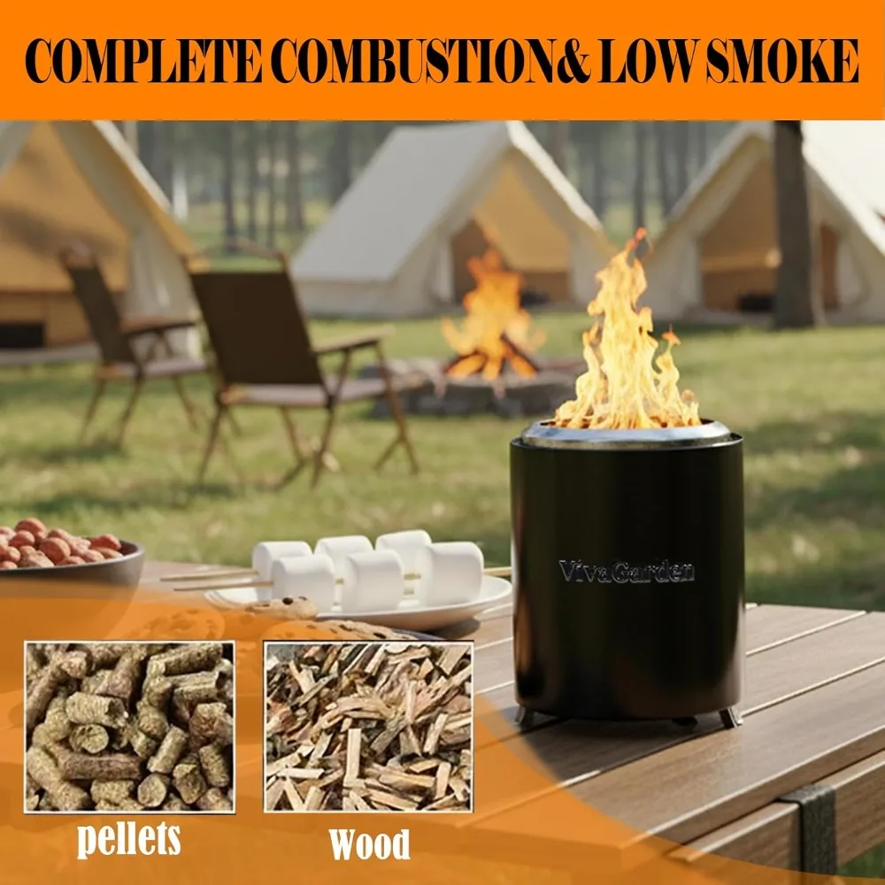 Portable Smokeless Tabletop Fire Pit 5