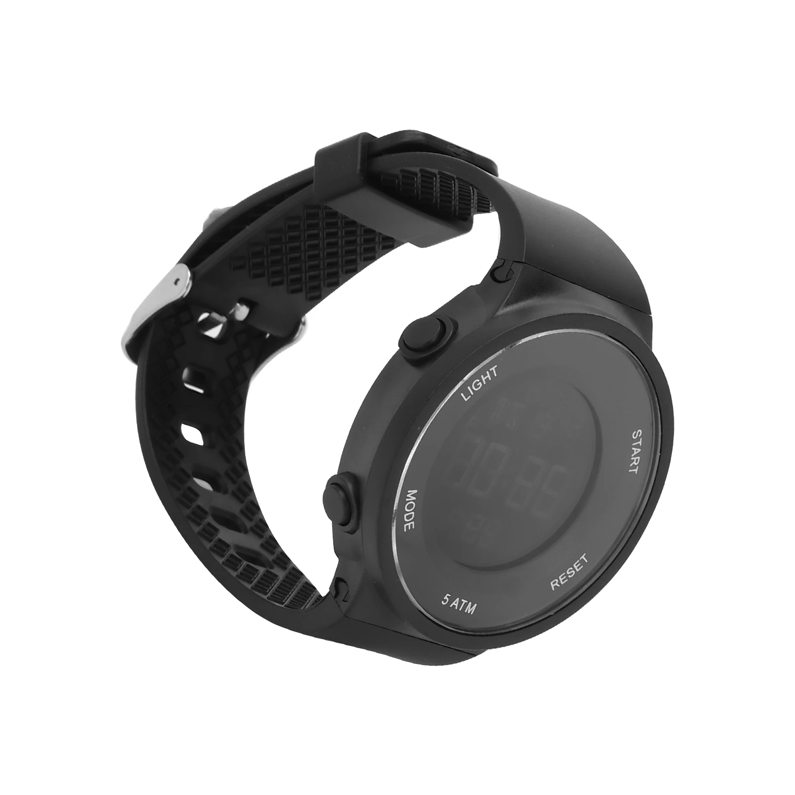 

Students Electronic Watch Waterproof Stopwatch Alarm Dual Time Digital Sports Watch Black