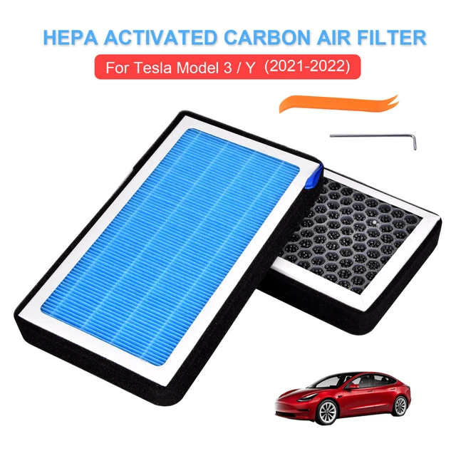 New Activated Carbon Filter For Tesla Model 3 Model Y HEPA Air Filter Cabin Filter  Model