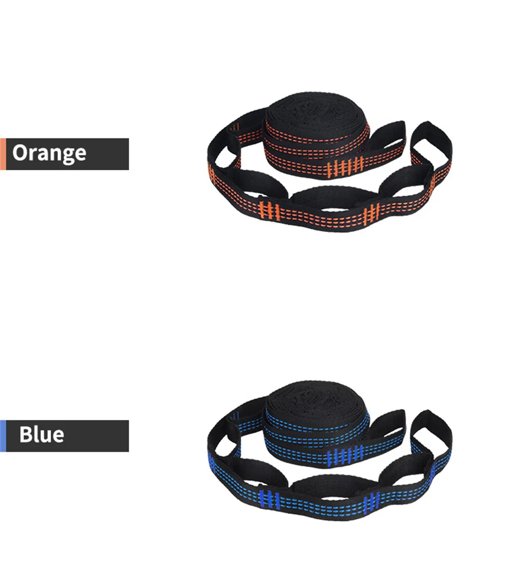 Description Picture 4 of item1/2PCS 2m Hammock Strap Super Strong Outdoor Camping Hammock Garden Swing Straps Rope High Strength Load-Bearing Rope