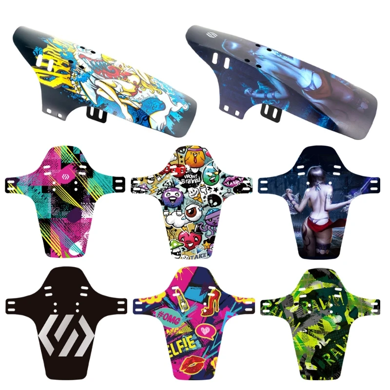 Chooee Bicycle Accessories Bike Part Wings Bicycle Mudguard MTB Road Bike Fenders Mud Guard Fit Cycling Front/Back 1pcs