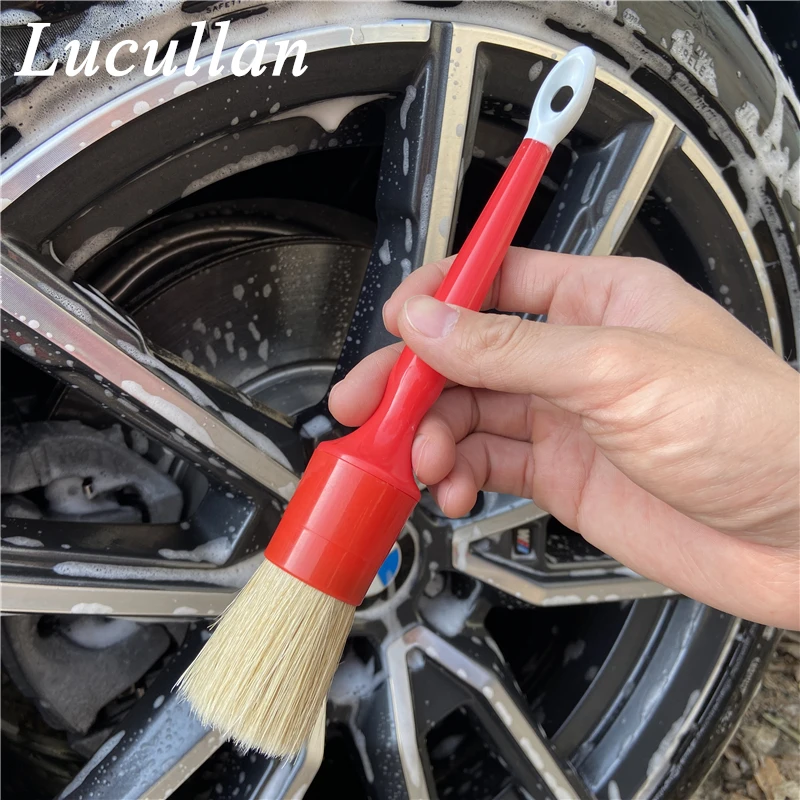 Lug Nut Brush,Clean Wheel Brush,clean brake calipers, clean lug nuts,  boar's hair wheel brush, best wheel brush, wheel lug nuts
