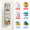 Multi-Layer Transparent Fabric Storage Organizer, Wall-Mounted 6-Grid Household Sorting Bag with Visible Compartments 4
