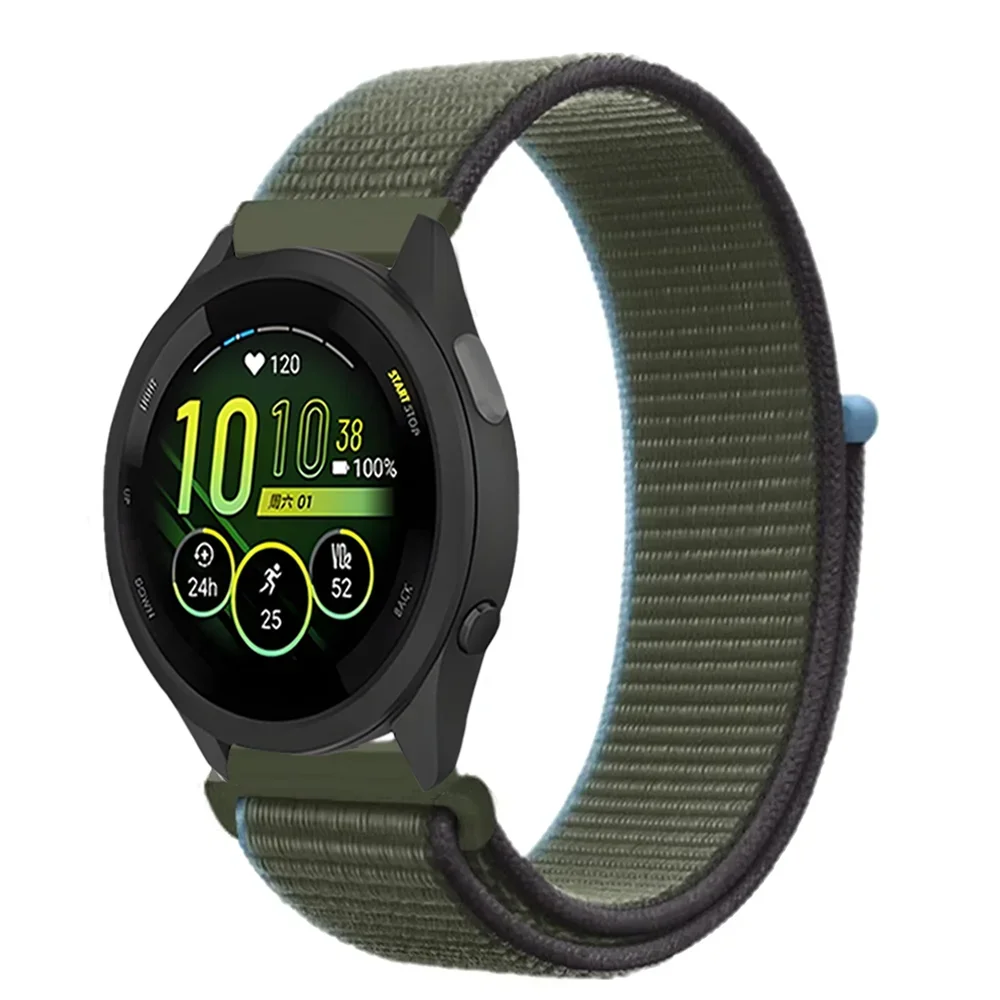 Nylon Loop Strap, 20/22mm, for Smartwatch - Breathable and Adjustable Bracelet Band