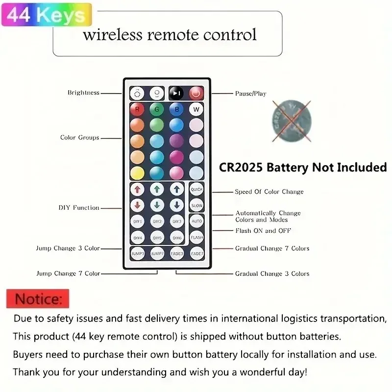 Description Picture 5 of itemLED Strip Lights 5M TV LED Backlight RGB APP Control Color Changing Lights String Holiday Lighting Bedroom Decoration Lamp Tape