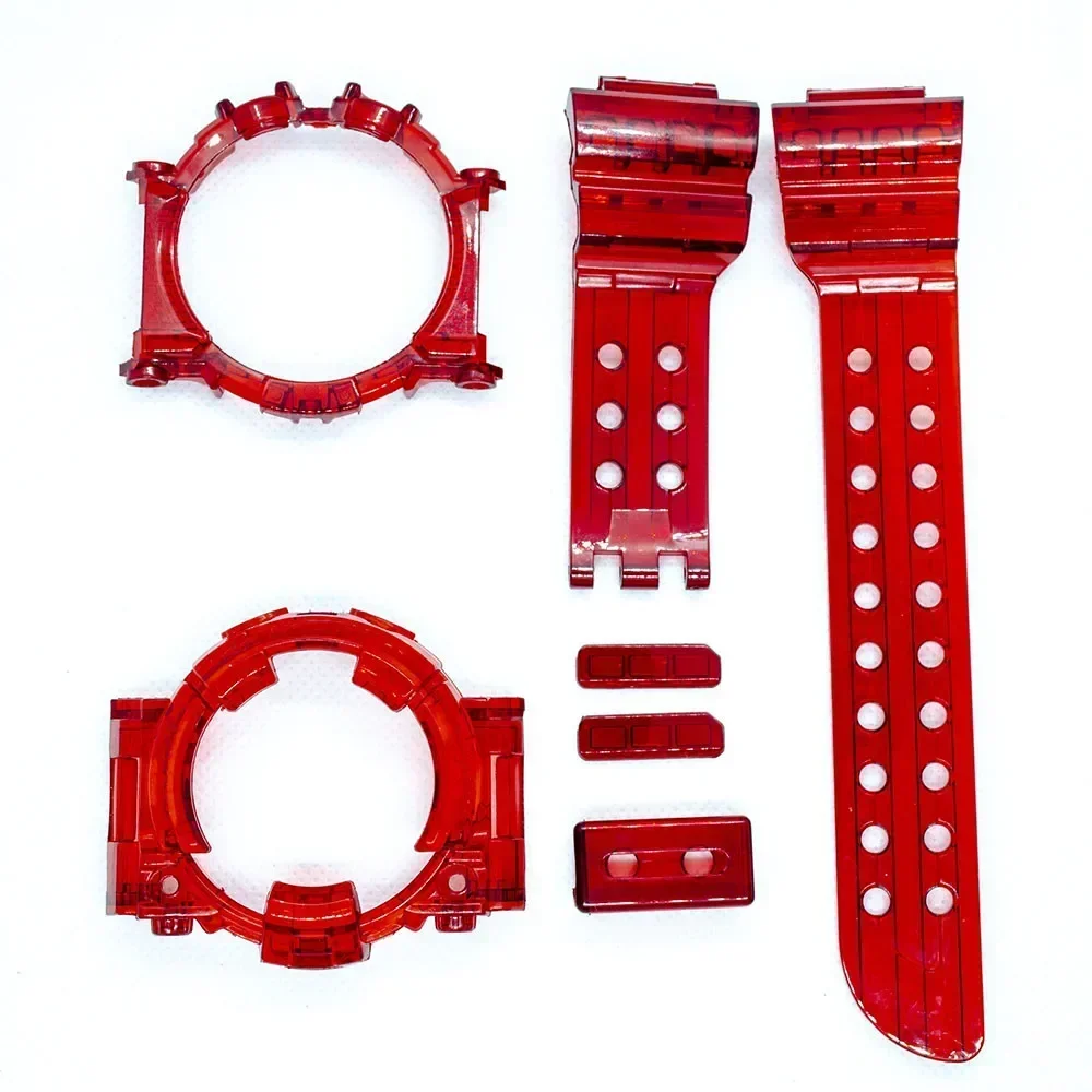 Transparent Cases gwf1000 for GWF-1000 Strap Resin Watchband Ice Silicone Watch Bands Case Cover Waterproof Watchbands tools