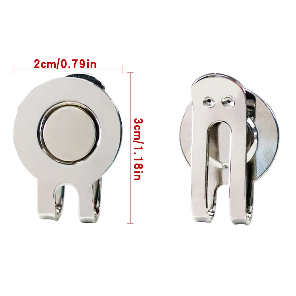 Magnetic Golf Ball Marker with Hat Clip - Birdie One Putt Eagle Tiger Design
