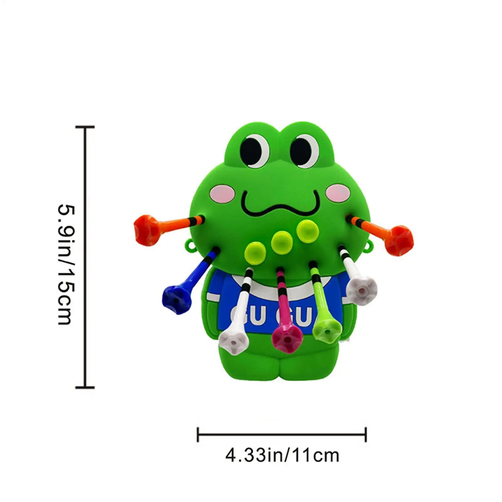 Golf Tee Bag Pouch Frog Golf Ball Tee Holder Organizer Ball Cute Accessories Holder For Men Golfers Storage Golfing Practice