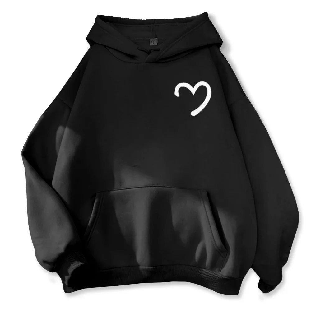 Lovers Hoodies Sweatshirt Interesting Patterned Clothes I Love My Boyfriend New in Long Sleeve Warm Couples Hoodie  Pullove Tops 2