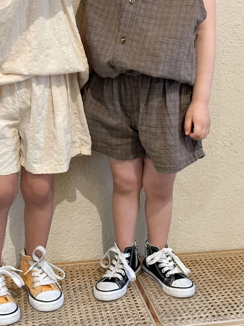 Summer Kids Clothing Set Boys Vest And Shorts Casual