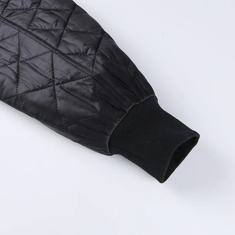 Sólido o Pescoço Mulheres Oversized Curto Cabolsa Feminino Gola Manga Comprida Zíper Grosso Jaqueta Parkas 2022 Primavera Outono Inverno 35 Computers & Electronics
