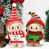 17cm Mini Doll'S Clothes Outfit Accessories For Korea Kpop Exo Labubu Idol V1 V2 Winter Christmas Sweater Scarf Set Clothing 1