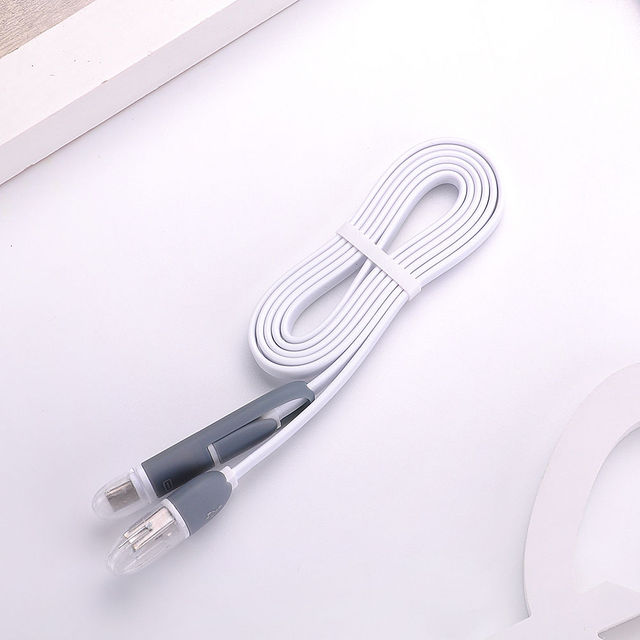 Micro USB Type C Cable 2 IN 1 Fast Charging & Data Sync Charger Line For Universal Android Smartphones Power Bank