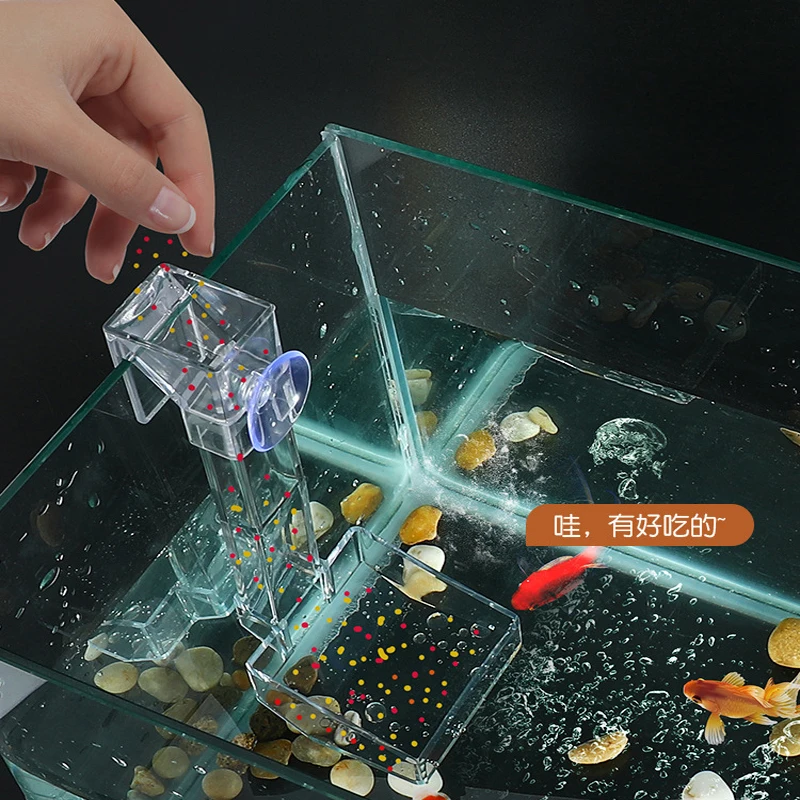 AquariumfishfeedingtubeAcrylictransparentassemblyfishshrimp