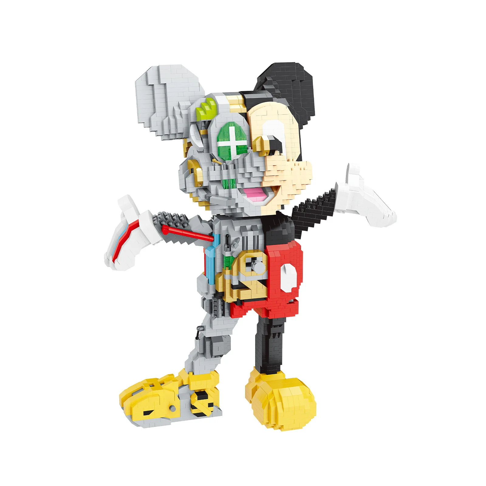 

Semimechanical Mickey Mouse Micro Building Blocks Disney 25cm Diamond Assembled Mini Brick Figure Toys For Kid Birthday Gift