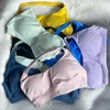 Impact Sports Bra With Logo Women Seamless Halter Bra Open Back Yoga Top Bras Medium Support Gym Crop Top Padded Sportswear 1