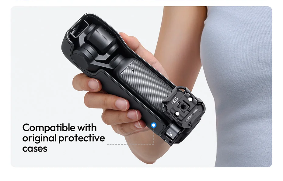 Expansion Adapter for DJI Pocket 3 Metal Adapter for Camera Tripod Backpack Clip