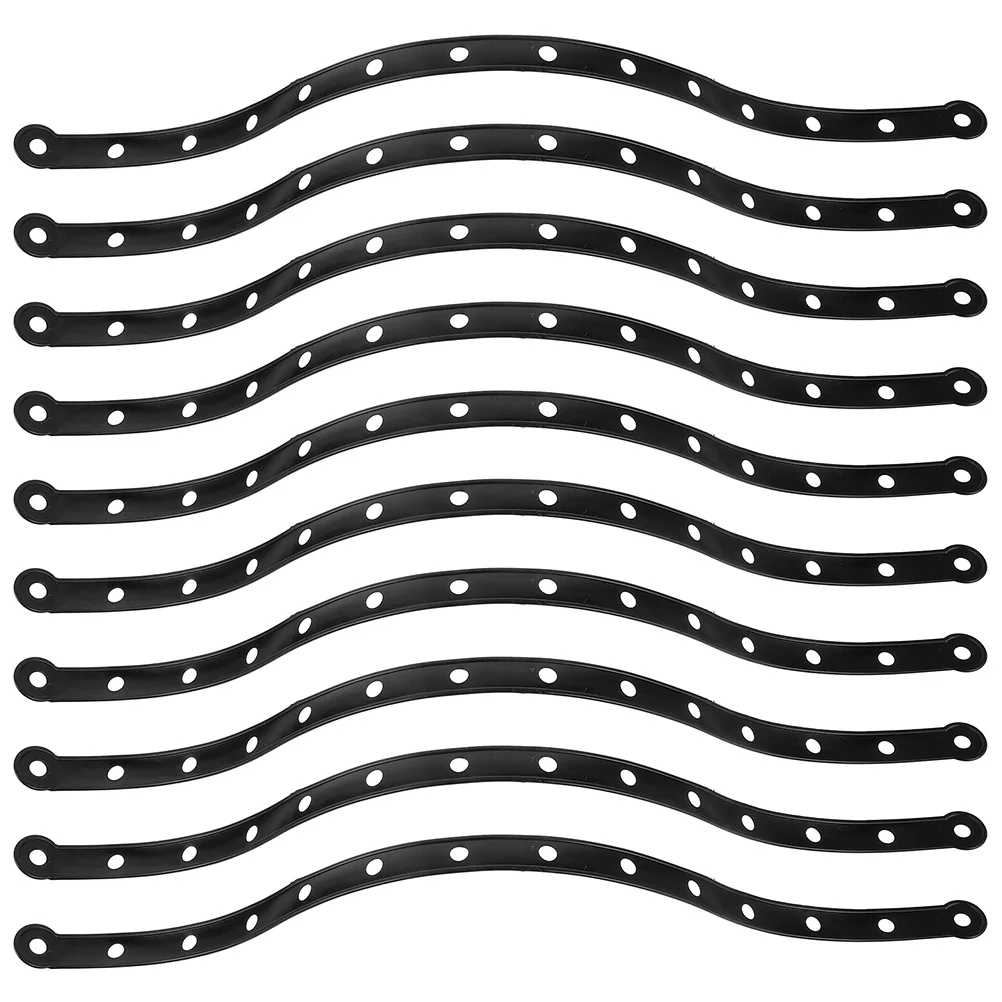 

10 Pcs Clothing Store Hanger Connection Strip Clothes Trouser Clip Hanging Set Connecting Strips Connector Plastic
