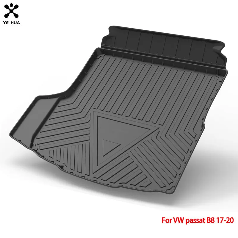 

For VW Passat B8 17-20 Specialized Rear Trunk Cargo Liner Heavy TPO Floor Mat-All Weather Protection Carpet Car Accessories