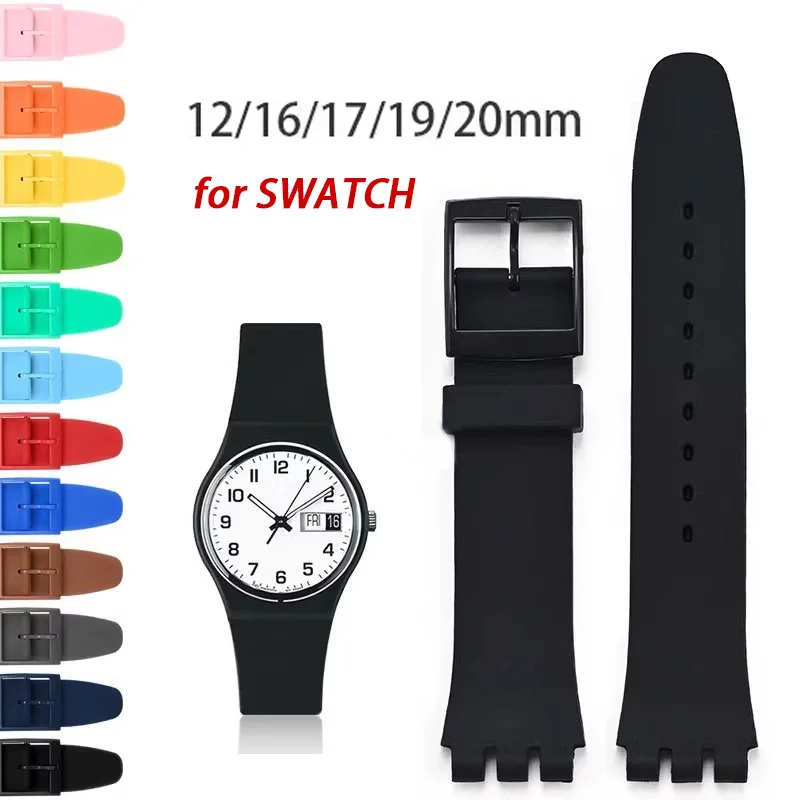 Colorful Waterproof Silicone Watch Band - Sporty Rubber Strap