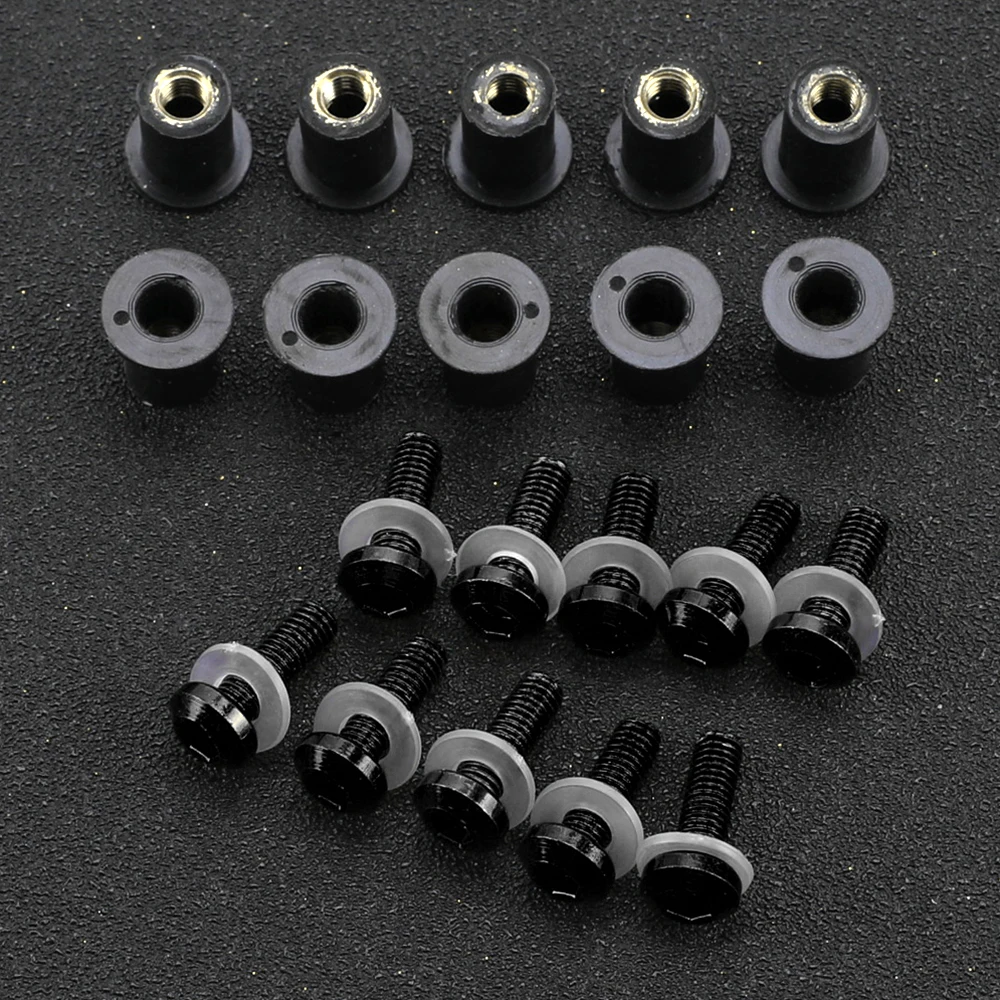 

For Honda CB500X CB 500X CB500 X 2013-2022 2021 2020 2019 2018 2017 2016 10PCS M5 5mm Windscreen Windshield Bolts Screw Kits