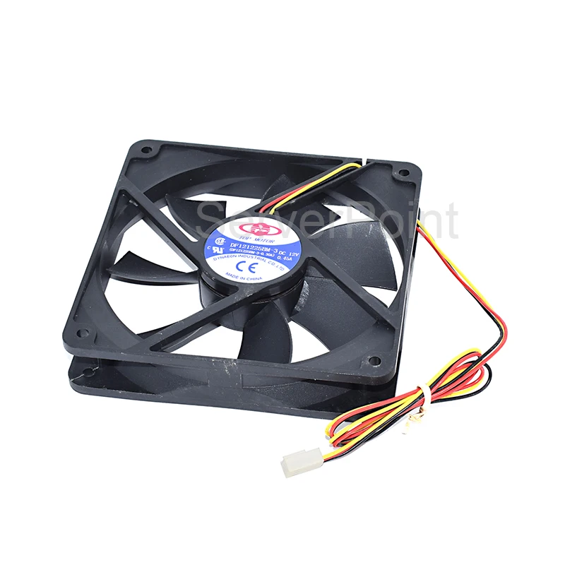 

Хорошо протестированный для верхнего двигателя DF121225BM DC12V 0.45A 12025 12 см, трехлинейный квадратный охлаждающий вентилятор