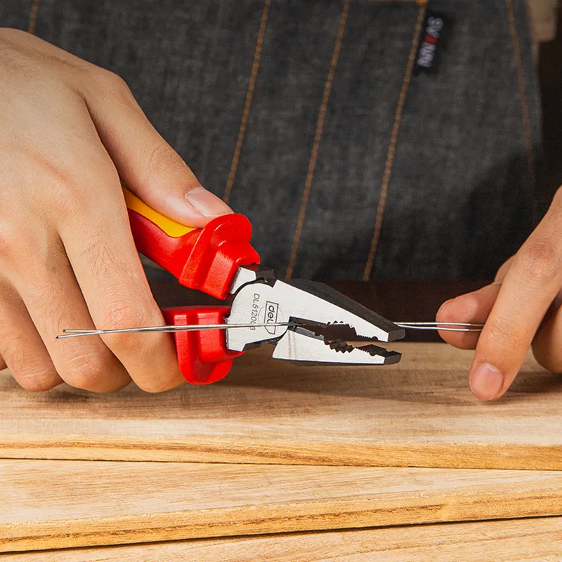 1Pcs VDE 대각선 펜치 다기능 절연 조합 펜치 1000V 긴 코 펜치 전기 와이어 커터 핸드 툴