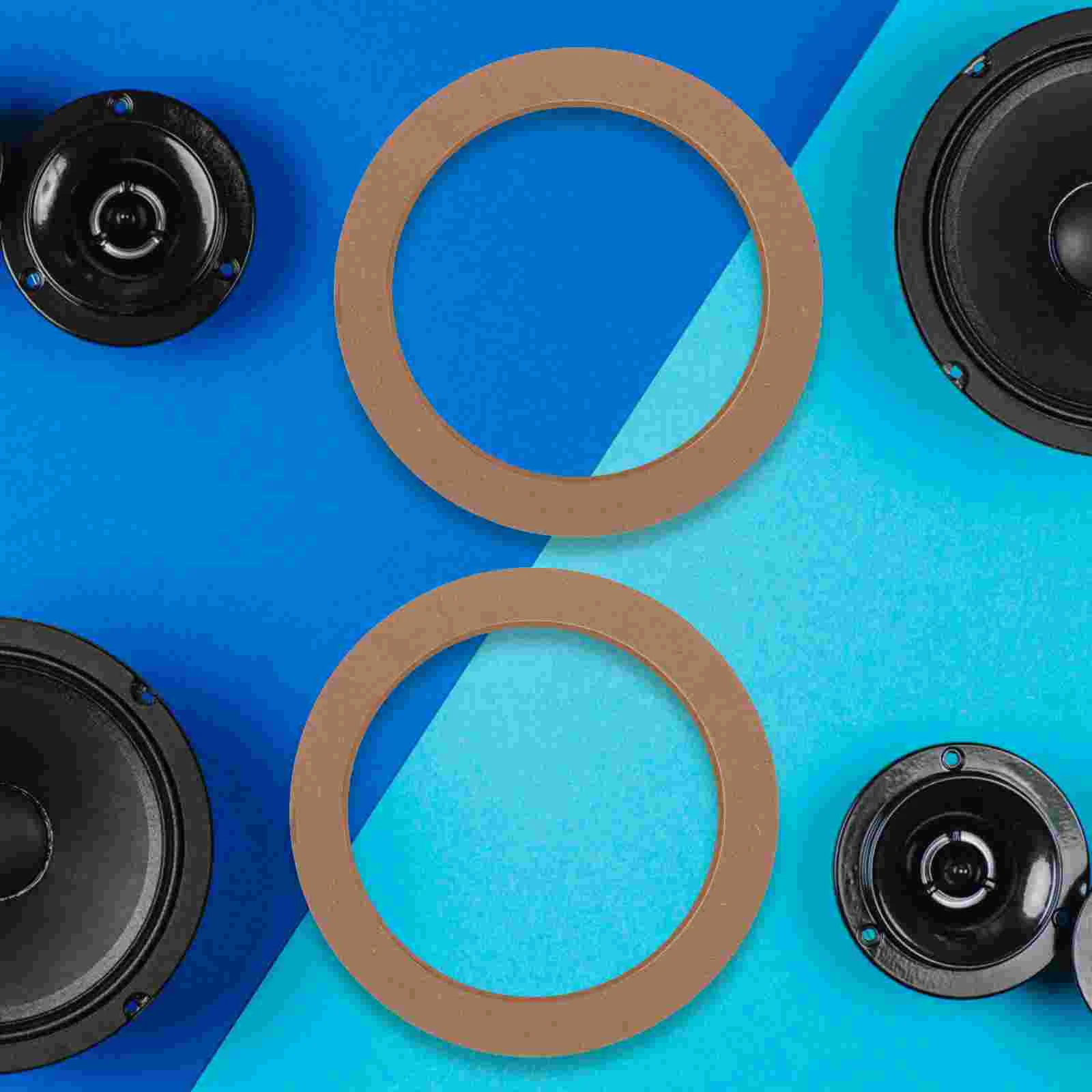 2 Pcs Car Speaker Spacer Rings 65 Inch Sound Bar Pad Cushion Washers Door Horns Alarms Claxon Accessories Multi Tone Horns car siren horn car air horn motorcycle horn air horn train horn waterproof horn