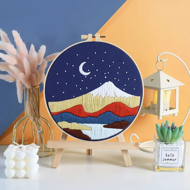 Handmade Embroidery DIY Kit European Landscape