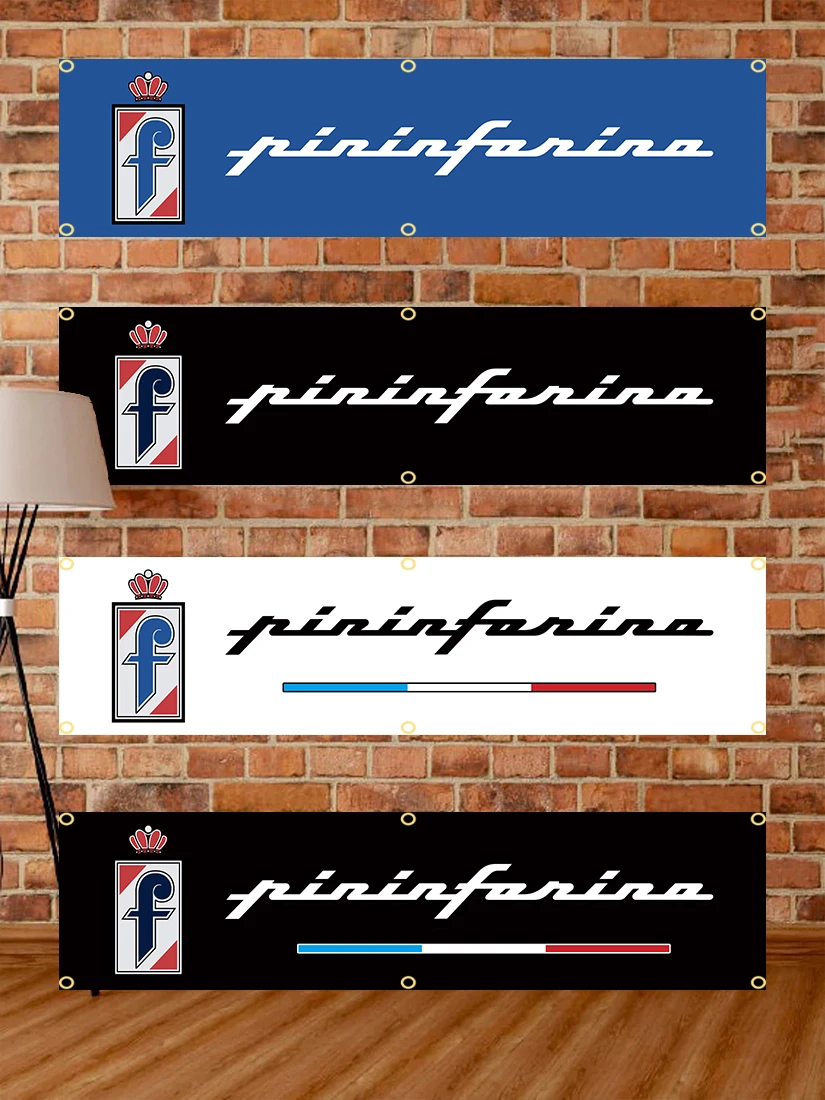 Description Picture 2 of item60X240cm Pininfarinas Banner Flag Polyester Printed Garage or Outdoor Decoration Tapestry