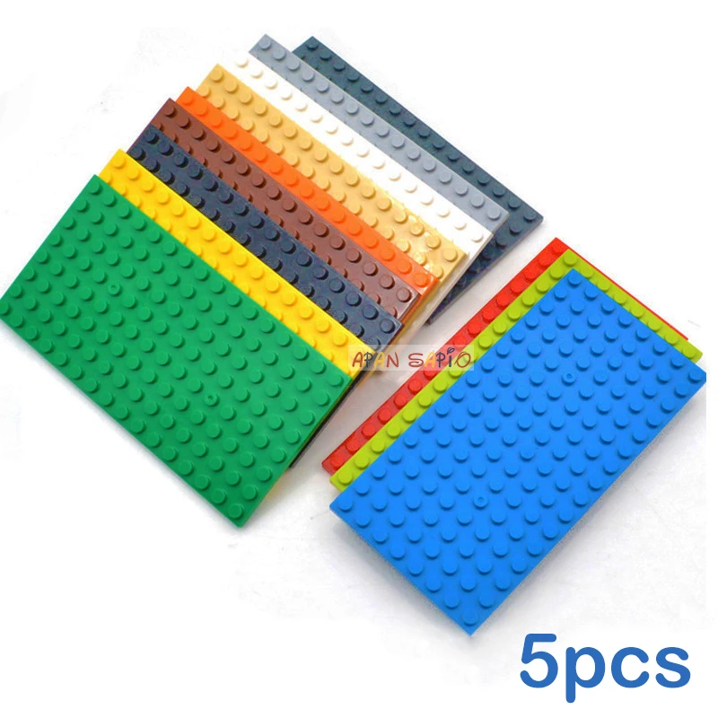 5pcs DIY Building Blocks Thin Figures Bricks 8x16 Dots 12Color Educational Creative Size Compatible With 92438 Toys for Children
