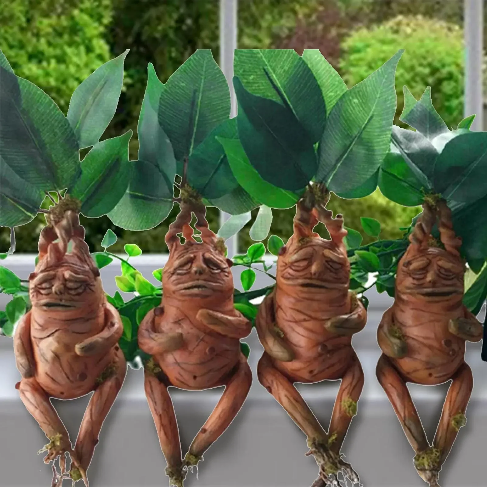 

Harry Potter Film and Television Peripheral Mandrake Resin Figurine Ornaments Creative Home Decoration Children's Toys Gifts