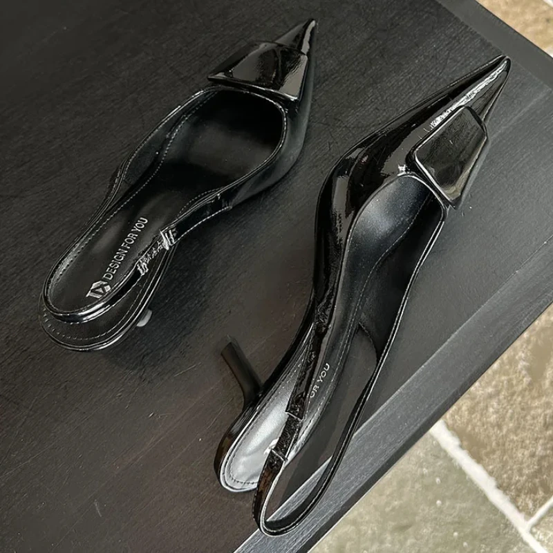 Fashion Design Pointed Toe Slingbacks High Heels Female Elegant Party Dress Wedding Shoes Brand Sandals Women Zapatos De Mujer