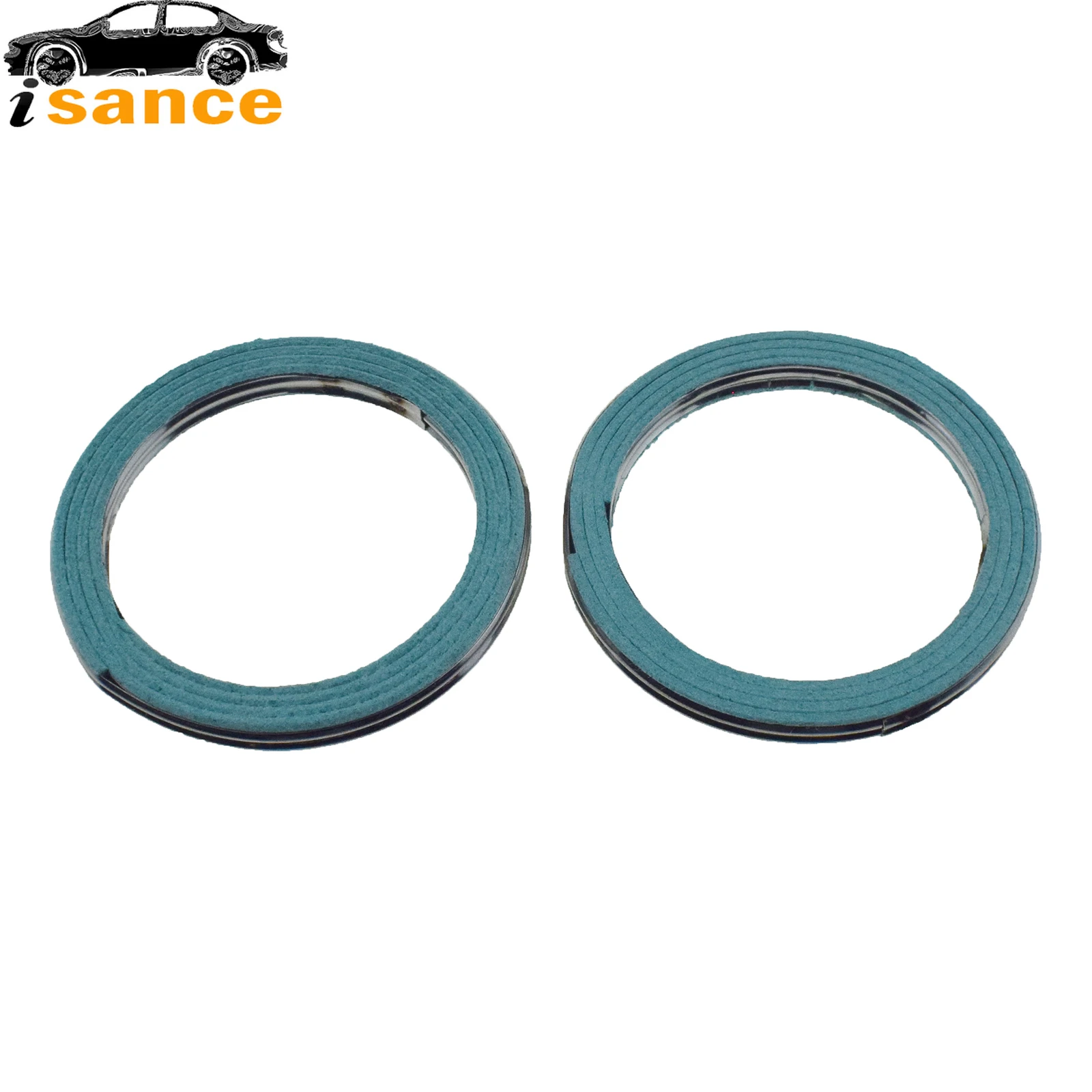 New 2Pcs Exhaust Pipe Gasket Kit For Toyota 4Runner Land Cruiser Paseo T100 Tacoma Tercel 90917-06061