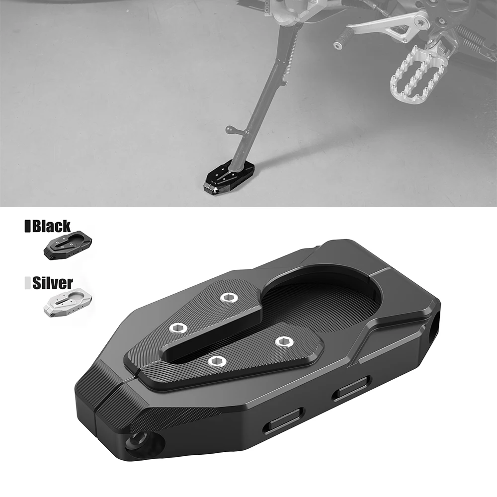 Extensión De Soporte Lateral Para Motocicleta, Almohadilla De Placa De