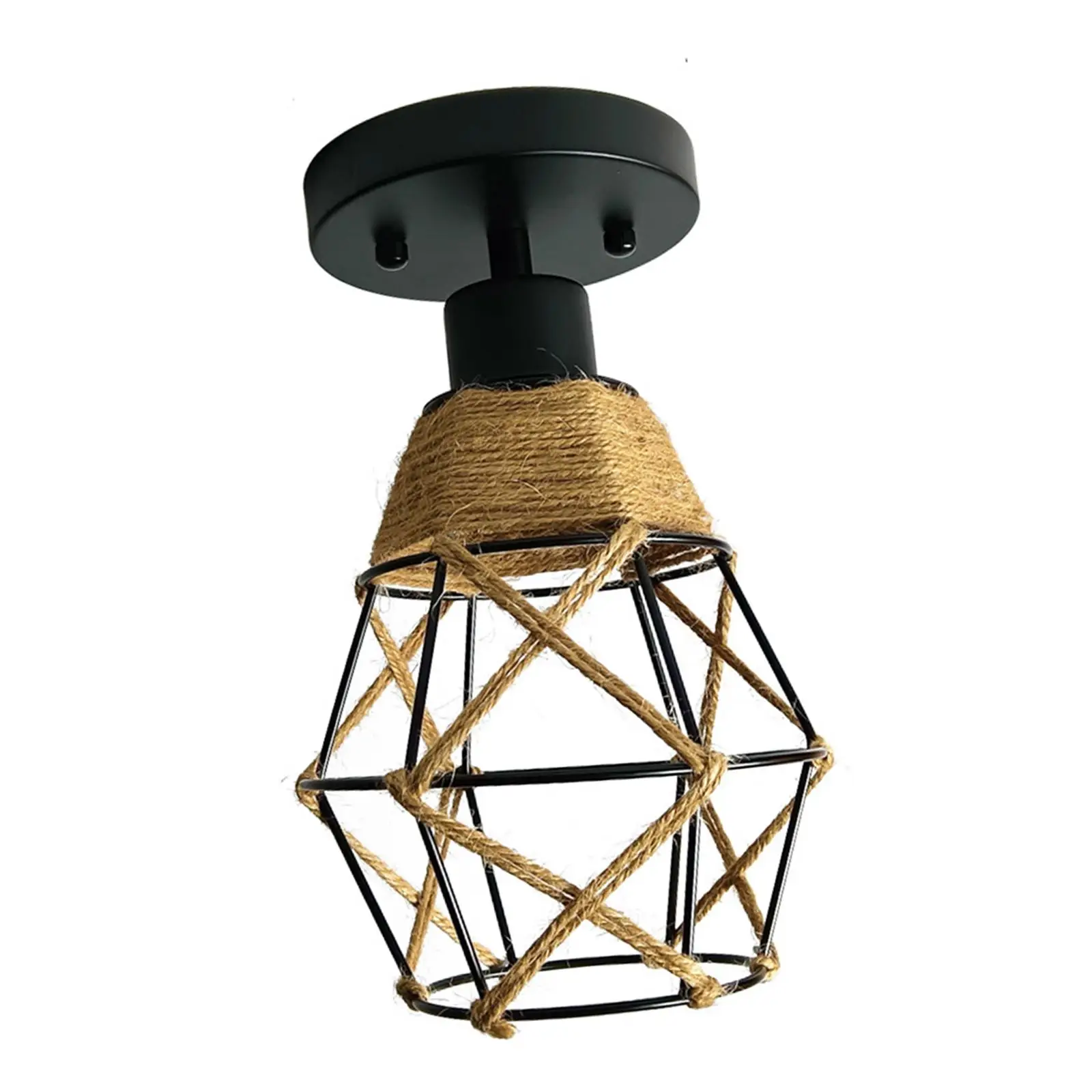 

Pendant Ceiling Lights Fixtures Iron Caged Chandelier Ceiling Light E26 Pendant Light for Club Entryway Farmhouse Shop Hallway