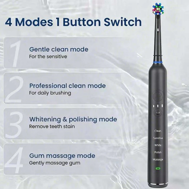 Compatible with Oral B Intelligent Rotating Electric Toothbrush Waterproof Rechargeable Rotary Smart Toothbrush electric toothbrush