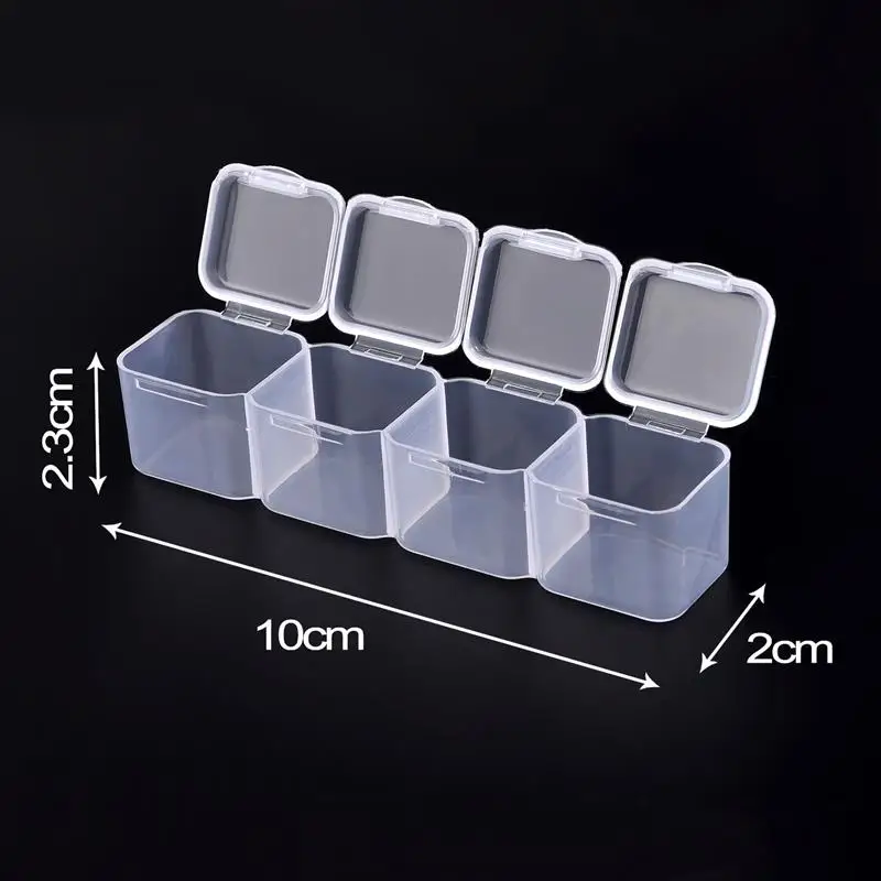 28 Slots Adjustable Plastic Storage Box Storage Box Case For Jewelry Diamond Embroidery Craft Bead Pill Holder Tool