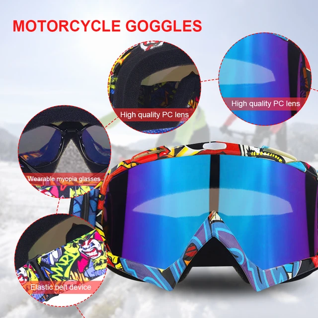 Lunettes Motocross lunettes MX Off Road Masque casques lunettes Ski Sport  lunettes - AliExpress