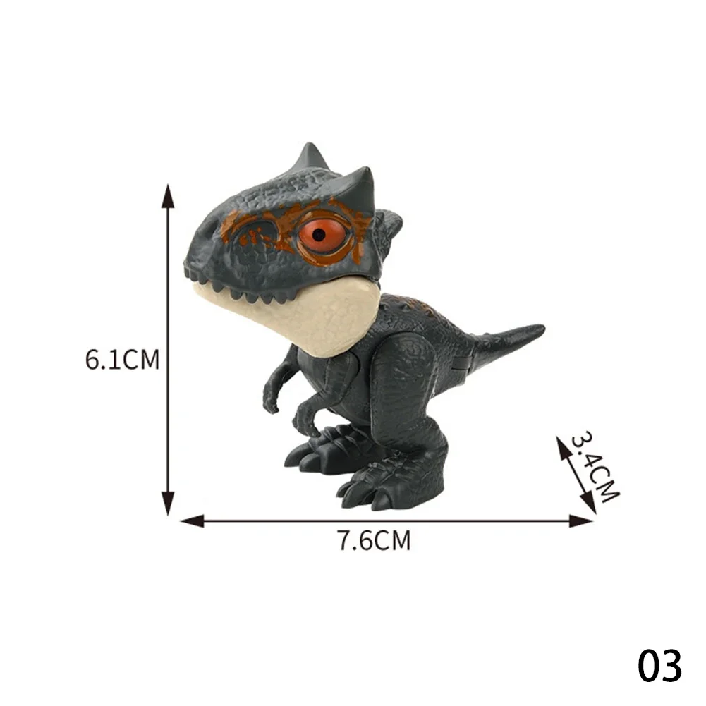 thumbnail image 1 of Figura de acción de dinosaurio Jurassic Dinosaur Park, modelo de tiranosaurio de Snap Squad para morderse los dedos, juguetes para niños, 1 of 5