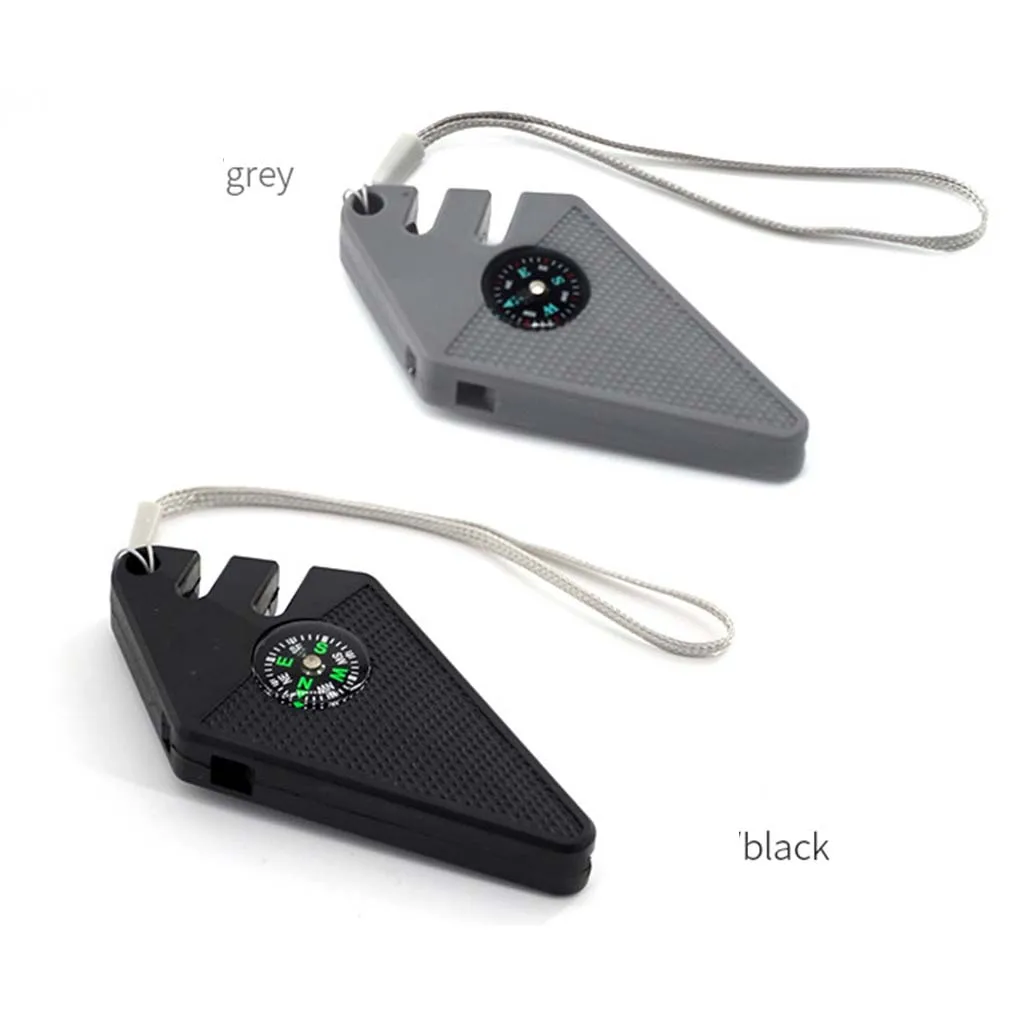 

Outdoor Diamond Sharpener Tool Camp Hike Pocket Carbide Knife Whetstone Tungsten Ceramic Fish Hook Sharpen Compass multi Tool