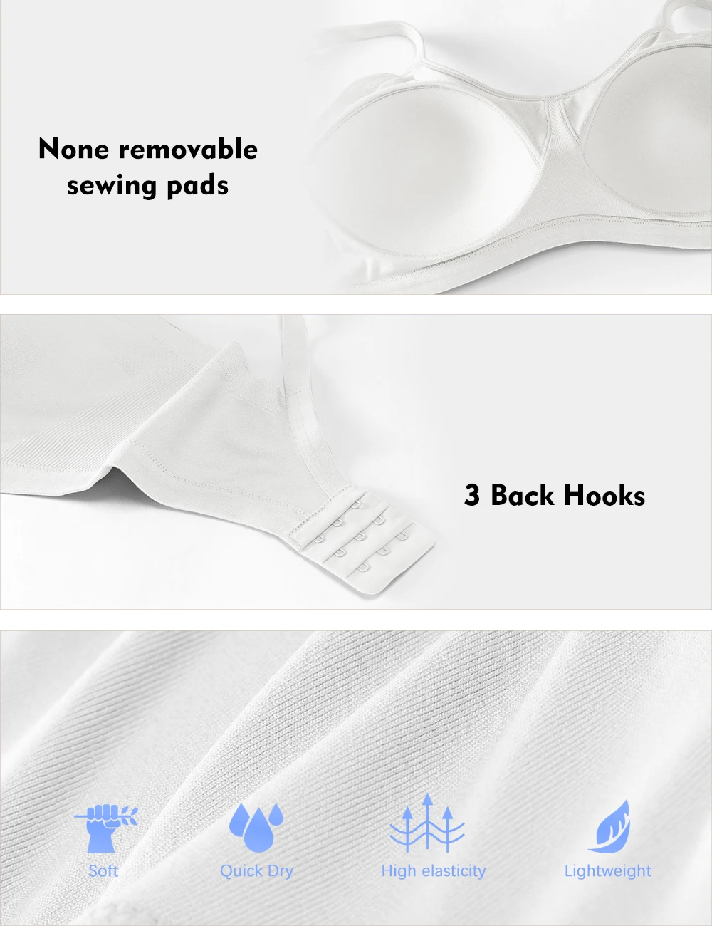 Seamless Bra Women Comfort Wireless Full-Coverage Bras Female Push Up Sexy Lingerie Underwear Wide Shoulder Straps Intimates